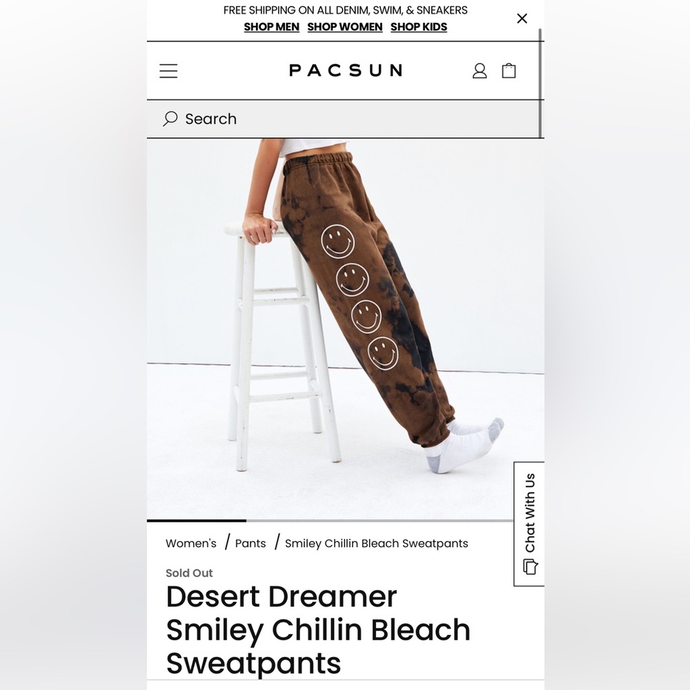 Smiley face sweatpants